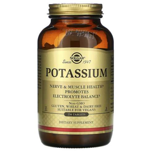 SOLGAR Potassium - Draslík, 250 tablet